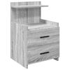 vidaXL Bedside Cabinet Set of 2 Grey Sonoma Engineered wood