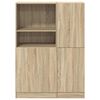 vidaXL Kitchen Cabinet Set Sonoma Oak Engineered Wood Large