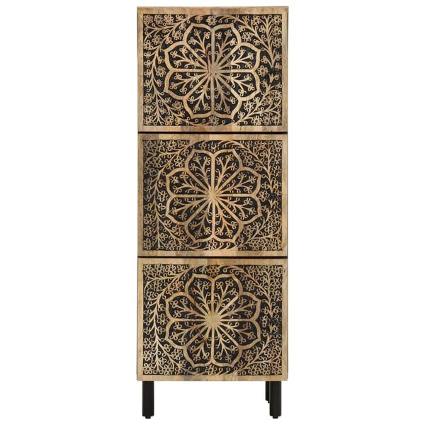 vidaXL Side Cabinet 15.7"x13"x43.3" Solid Wood Mango