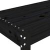 vidaXL Garden Bench Black Solid Pine Wood Standard Durable