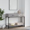 vidaXL Console Table Grey Sonoma Engineered Wood