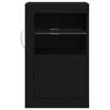 vidaXL Side Cabinet Black oak 41 x 37 x 67 cm Engineered wood