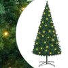 vidaXL Christmas Tree with Decorative String Lights Green 157.5" PVC