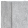 vidaXL TV Wall Unit Set of 5 Concrete gray Engineered wood, glass Medium