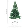 vidaXL Christmas Tree Green PVC, Plastic 70.9 in Ornaments