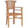 vidaXL Garden Dining Set Natural teak Solid teak wood Large Durable