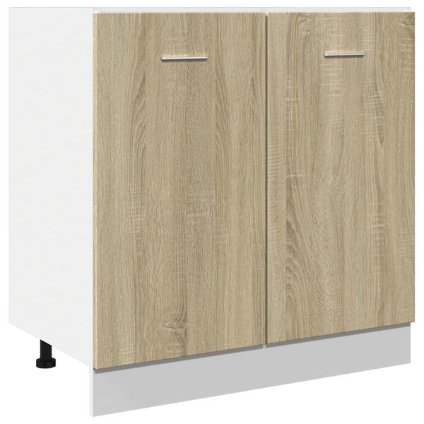 vidaXL Bottom Cabinet Sonoma Oak Engineered Wood Medium Bottom Cabinet