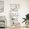 vidaXL Book Cabinet White Engineered Wood Tall Book Cabinet