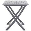 vidaXL Dining Table Grey with a natural finish