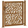 vidaXL Garden Gate 39.4x39.4" Weathering Steel Trace Design