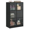 vidaXL Highboard Black Engineered Wood 26.8x14.6x42.9 in Highboard