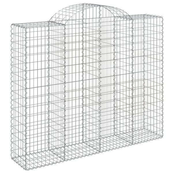 vidaXL Gabion Basket Set of 18 Silver Galvanized iron Large Durable