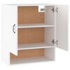 vidaXL Floating Cabinet White Engineered Wood Medium Wall Cabinet