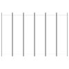 vidaXL 6-Panel Room Divider White 118.1"x78.7" Fabric
