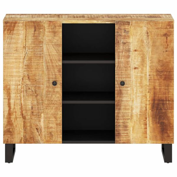 vidaXL Sideboard Natural Wood Brown Solid Mango Wood Medium Sideboard