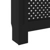 vidaXL Radiator Cover Black 44.1"x7.5"x32.1" MDF