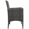 vidaXL Dining Set Gray, Dark Gray