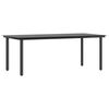 vidaXL Garden Dining Set Black, Dark Grey