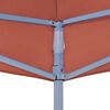 vidaXL Party Tent Roof 6.6'x6.6' Terracotta 0.9 oz/ft²