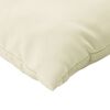 vidaXL Pallet Cushion Set of 3 Cream Fabric (100% polyester) Standard