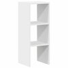 vidaXL Bookcase White Engineered Wood Medium Stackable Bookcase