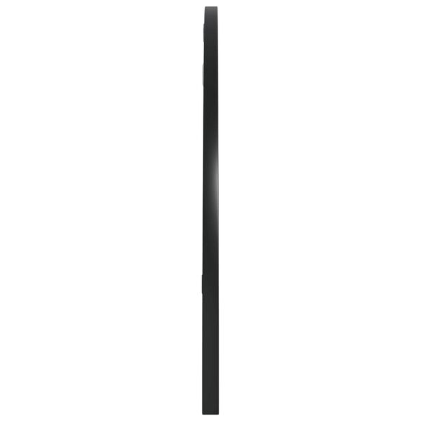 vidaXL Wall Mirror Black Glass 31.5 x 15.7 in Minimalistic Wall Mirror