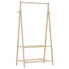 vidaXL Clothes Rack Bamboo Bamboo with a varnished finish Medium