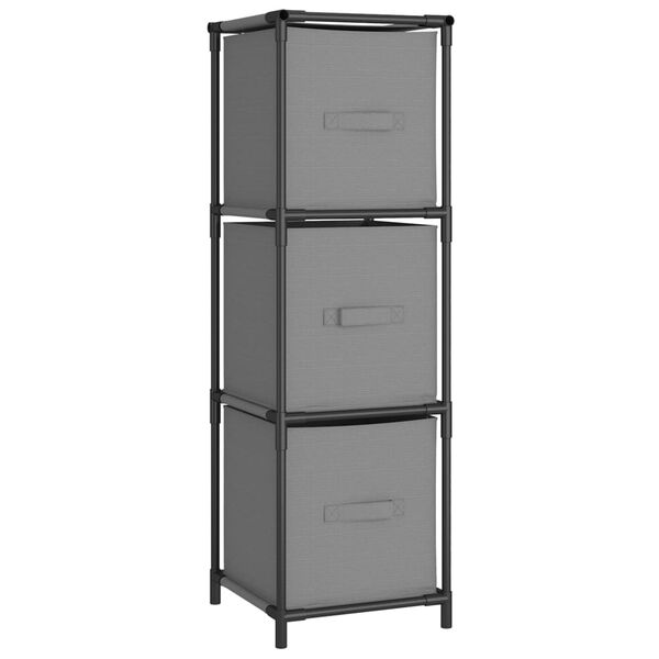 vidaXL Storage Cabinet Grey Steel Medium Lightweight Storage Cabinet