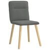 vidaXL Dining Chair Set of 6 Dark Grey