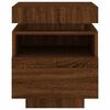 vidaXL Bedside Cabinet Set of 2 Brown Oak Engineered Wood