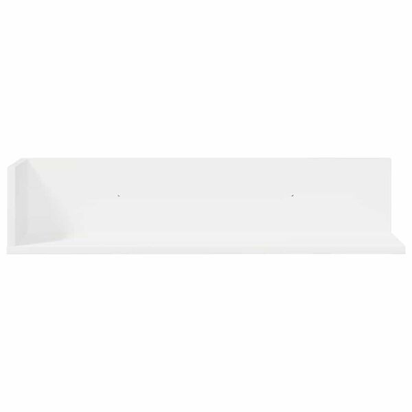 vidaXL Wall Shelf White Engineered wood Medium Floating Wall Shelf