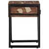 vidaXL Side Table Multicolor Solid reclaimed wood Small Side Table