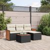 vidaXL Garden Sofa Set Black PE rattan Large Modular Garden Sofa Set