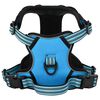 vidaXL Dog Harness Blue Polyester Large Adjustable Armrests