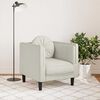 vidaXL Sofa Chair with Cushion Cream Velvet