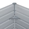 vidaXL Raised Bed Grey Galvanized Steel 157.5 x 31.5 x 17.7 in Durable