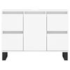 vidaXL Bathroom Cabinet White Engineered wood and iron Medium