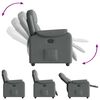vidaXL Recliner Chair Dark Gray 100% polyester, metal, plywood Large
