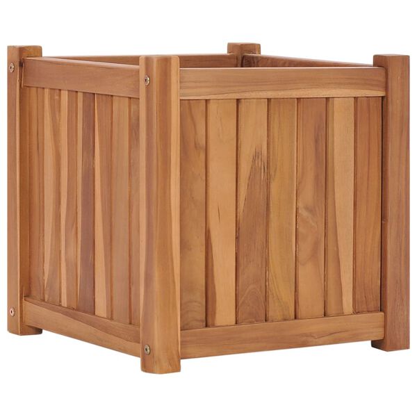 vidaXL Raised Bed Natural teak Fine sanded teak wood with water-based finish