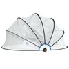 vidaXL Pool Dome Transparent PVC, Fiberglass Large Collapsible