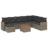 vidaXL Garden Sofa Set Grey, Dark Grey