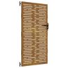 vidaXL Garden Gate 33.5x78.7" Corten Steel Square Design