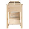 vidaXL Garden Planter Beige 80.12 x 20.87 x 30.12 in Solid Fir Wood