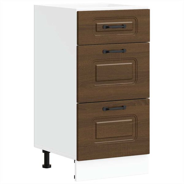 vidaXL Kitchen Base Cabinet Brown oak Engineered wood Compact