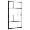 vidaXL Shower Enclosure ESG 31.5"x55.1" Black