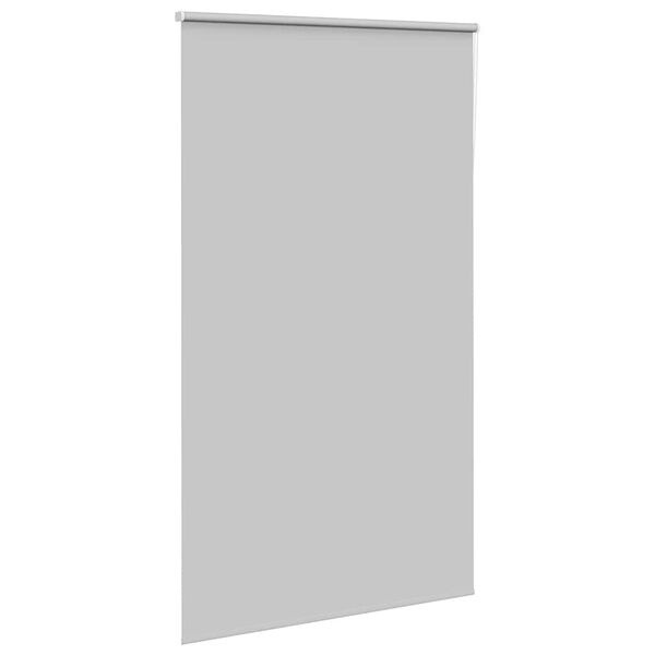 vidaXL Roller Blind Light Gray 100% Polyester, Aluminum top rail