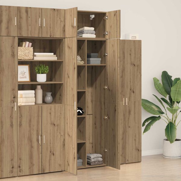 vidaXL Storage Cabinet artisan oak 70 x 42.5 x 225 cm Engineered wood