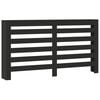 vidaXL Radiator Cover Black 58.7x7.9x32.3" Engineered Wood