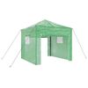 vidaXL Greenhouse Folding Green 114.17 x 114.17 x 124.02 in Iron