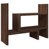 vidaXL Desk Organiser Brown Oak 15.2x6.7x15.4" Engineered wood